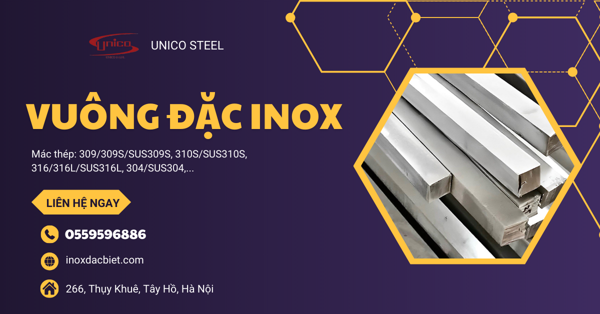 CÂY INOX VUÔNG ĐẶC